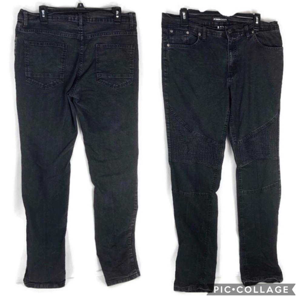 ‼️MOVING SALE‼️ Modern Culture Black Moto Skinny Jeans Size 34x34